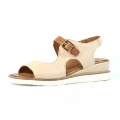LUNAR Spring Beige Leather Wedge Sandal -Chic Ladies Shoes Store spring beige leather wedge sandal p7285 417864 image