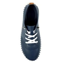 LUNAR St Austell Navy Leather Plimsoll -Chic Ladies Shoes Store st austell navy leather plimsoll p6796 386315 image