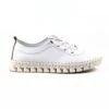 LUNAR St Austell White Leather Plimsoll -Chic Ladies Shoes Store st austell white leather plimsoll p6799 386441 image