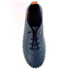 LUNAR St. Ives Blue Leather Plimsoll 17 LUNAR St. Ives Blue Leather Plimsoll -Chic Ladies Shoes Store st ives blue leather plimsoll p5917 355298 image