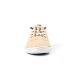 LUNAR St. Ives Cream Leather Plimsoll -Chic Ladies Shoes Store st ives cream leather plimsoll p7205 413723 image