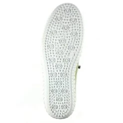 LUNAR St Ives Khaki Leather Plimsoll -Chic Ladies Shoes Store st ives khaki leather plimsoll p5687 342275 image