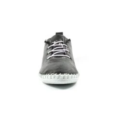 LUNAR St. Ives Metallic Pewter Plimsoll -Chic Ladies Shoes Store st ives metallic pewter plimsoll p6342 373681 image