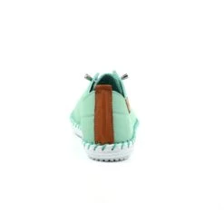 LUNAR St. Ives Mint Leather Plimsoll -Chic Ladies Shoes Store st ives mint leather plimsoll p6291 372245 image