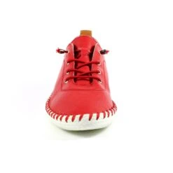 LUNAR St. Ives Red Leather Plimsoll -Chic Ladies Shoes Store st ives red leather plimsoll p5916 354908 image