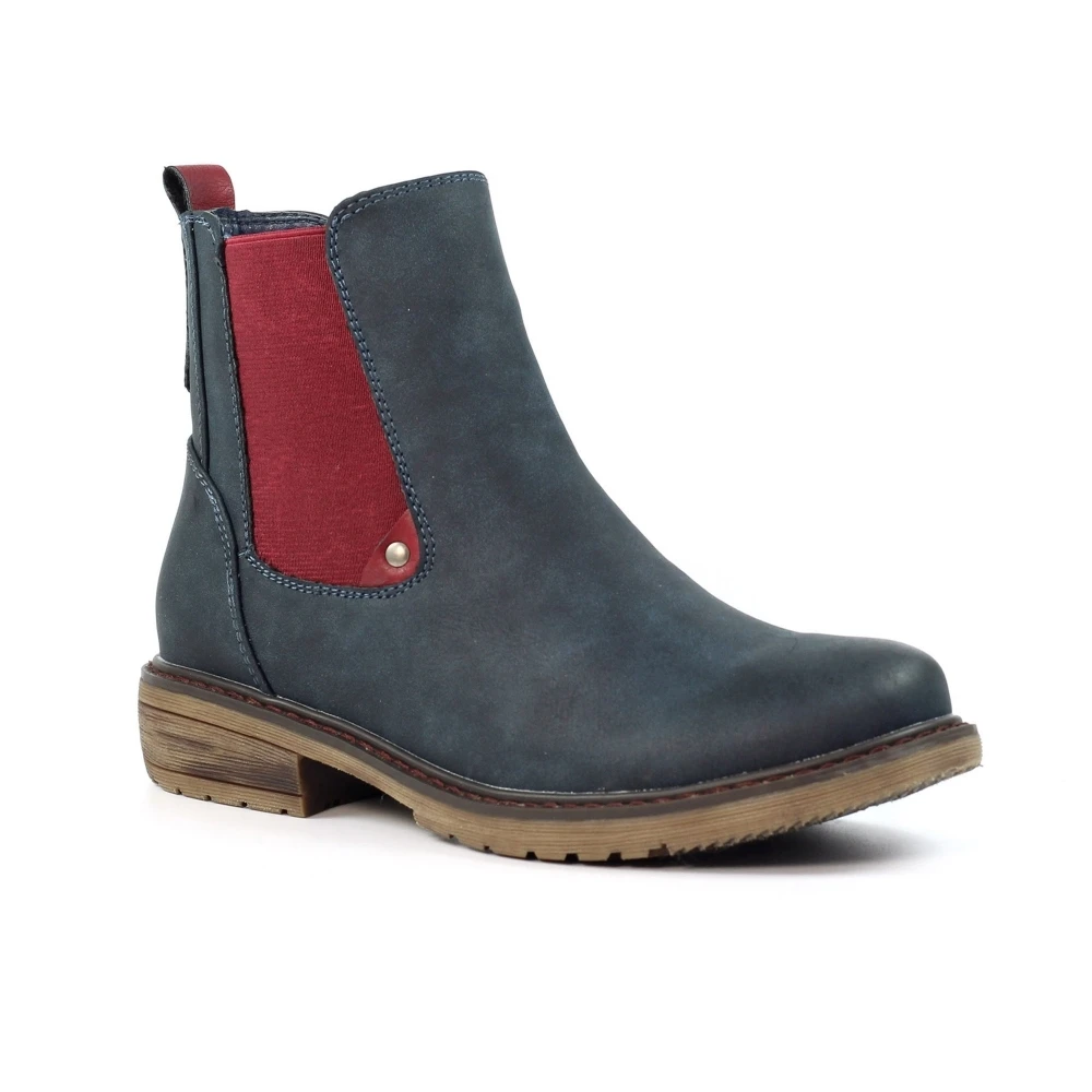 LUNAR Suvi Navy Ankle Boot 6 LUNAR Suvi Navy Ankle Boot - Image 4