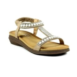 LUNAR Tancy Beige Pearl Sandal -Chic Ladies Shoes Store tancy beige pearl sandal p6280 371506 image