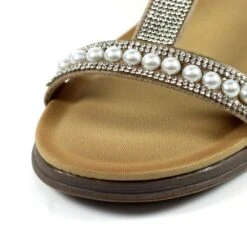 LUNAR Tancy Beige Pearl Sandal -Chic Ladies Shoes Store tancy beige pearl sandal p6280 371700 image