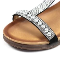 LUNAR Tancy Black Pearl Sandal -Chic Ladies Shoes Store tancy black pearl sandal p6281 371554 image