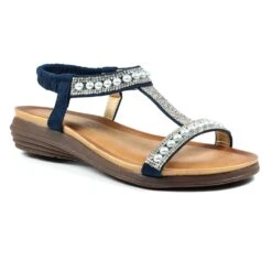 LUNAR Tancy Blue Pearl Sandal -Chic Ladies Shoes Store tancy blue pearl sandal p6282 371560 image
