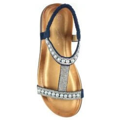 LUNAR Tancy Blue Pearl Sandal -Chic Ladies Shoes Store tancy blue pearl sandal p6282 371584 image