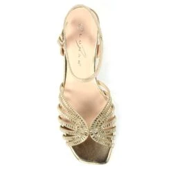 LUNAR Twinkle Gold Block Heel Sandal -Chic Ladies Shoes Store twinkle gold block heel sandal p7474 429359 image