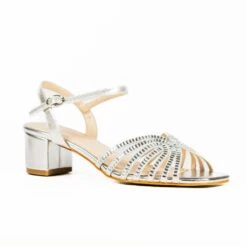 LUNAR Twinkle Silver Block Heel Sandal -Chic Ladies Shoes Store twinkle silver block heel sandal p7475 429090 image
