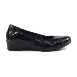 LUNAR Winnie Black Wedge Shoe